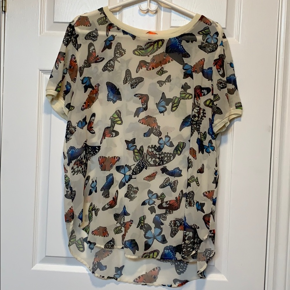 Joe fresh sheer shirt